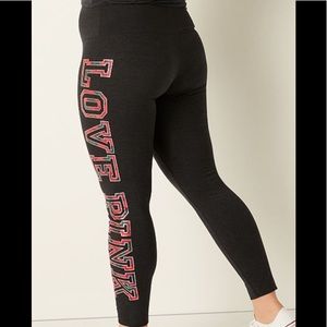 Pink Victoria’s Secret Cotton High Waist Full Length Legging NWT